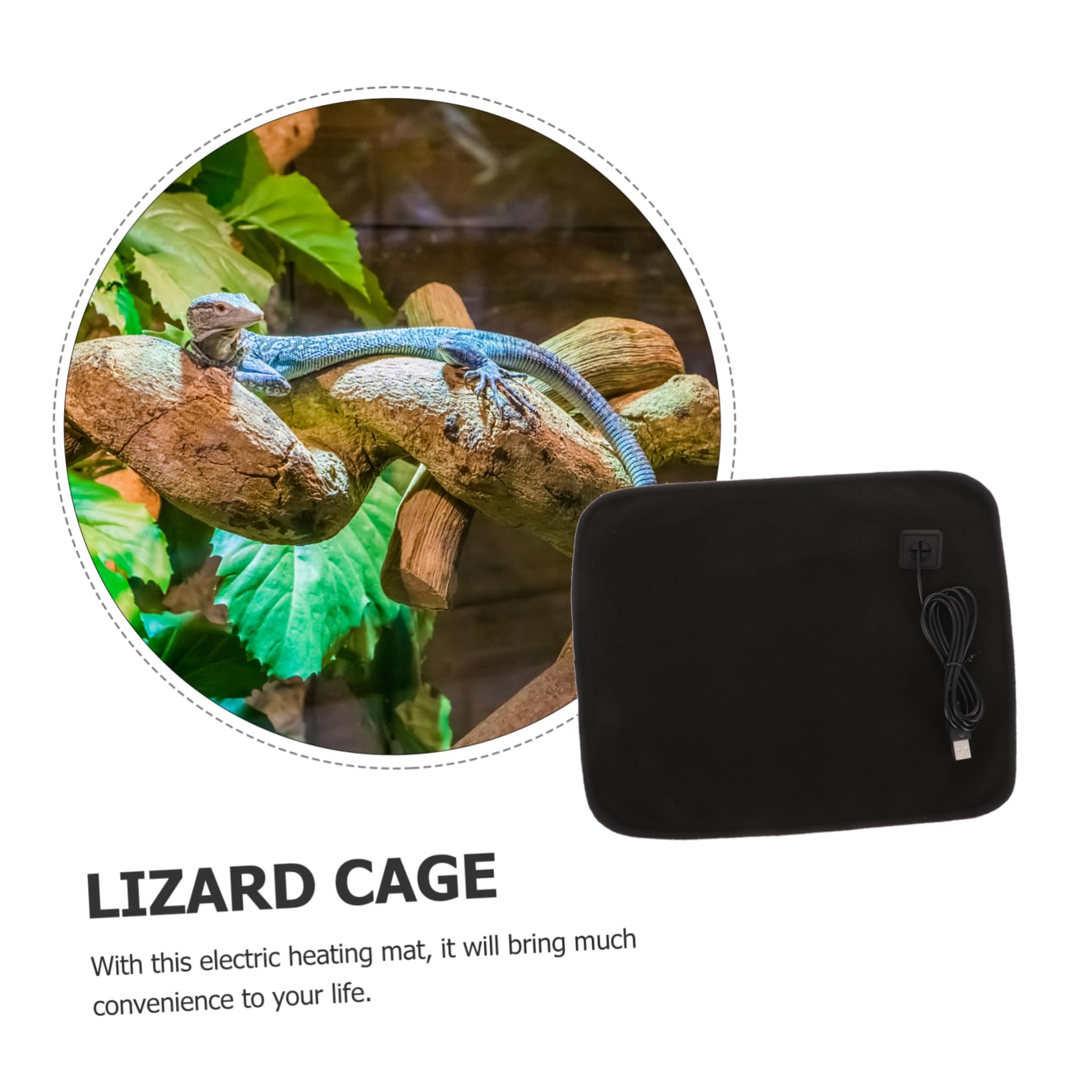 Sosoport Keep Your Reptiles Cozy Reptile Accessory Pet Warm Heater for Snakes Turtles