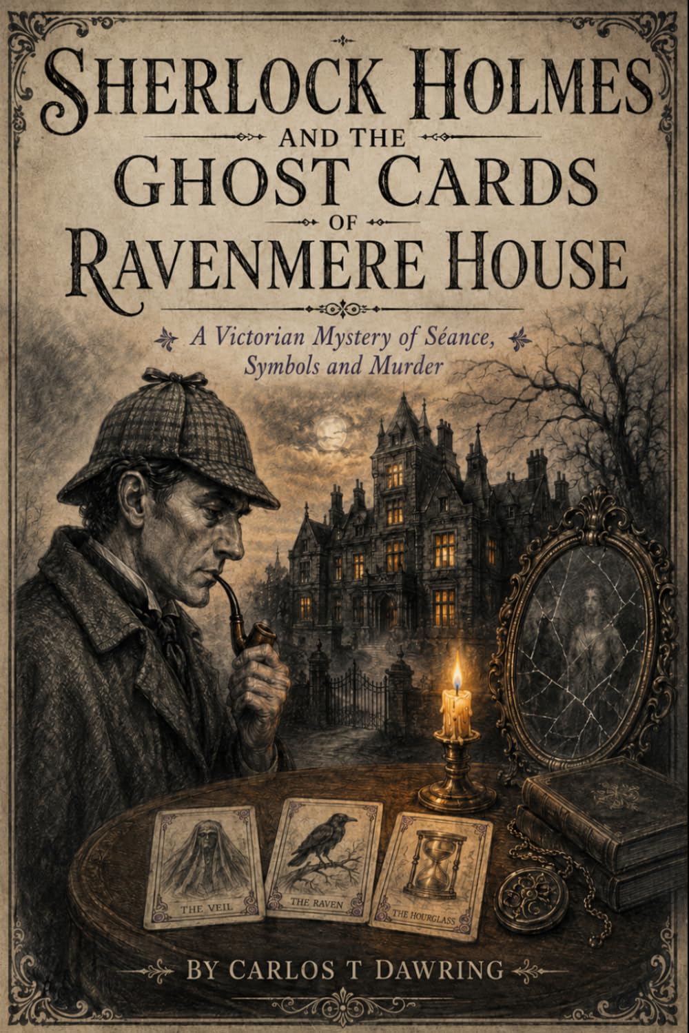 Sherlock Holmes and the Ghost Cards of Ravenmere House: A Victorian Mystery of Séance, Symbols and Murder (The Carlos T Dawring Victorian Murder Mysteries)