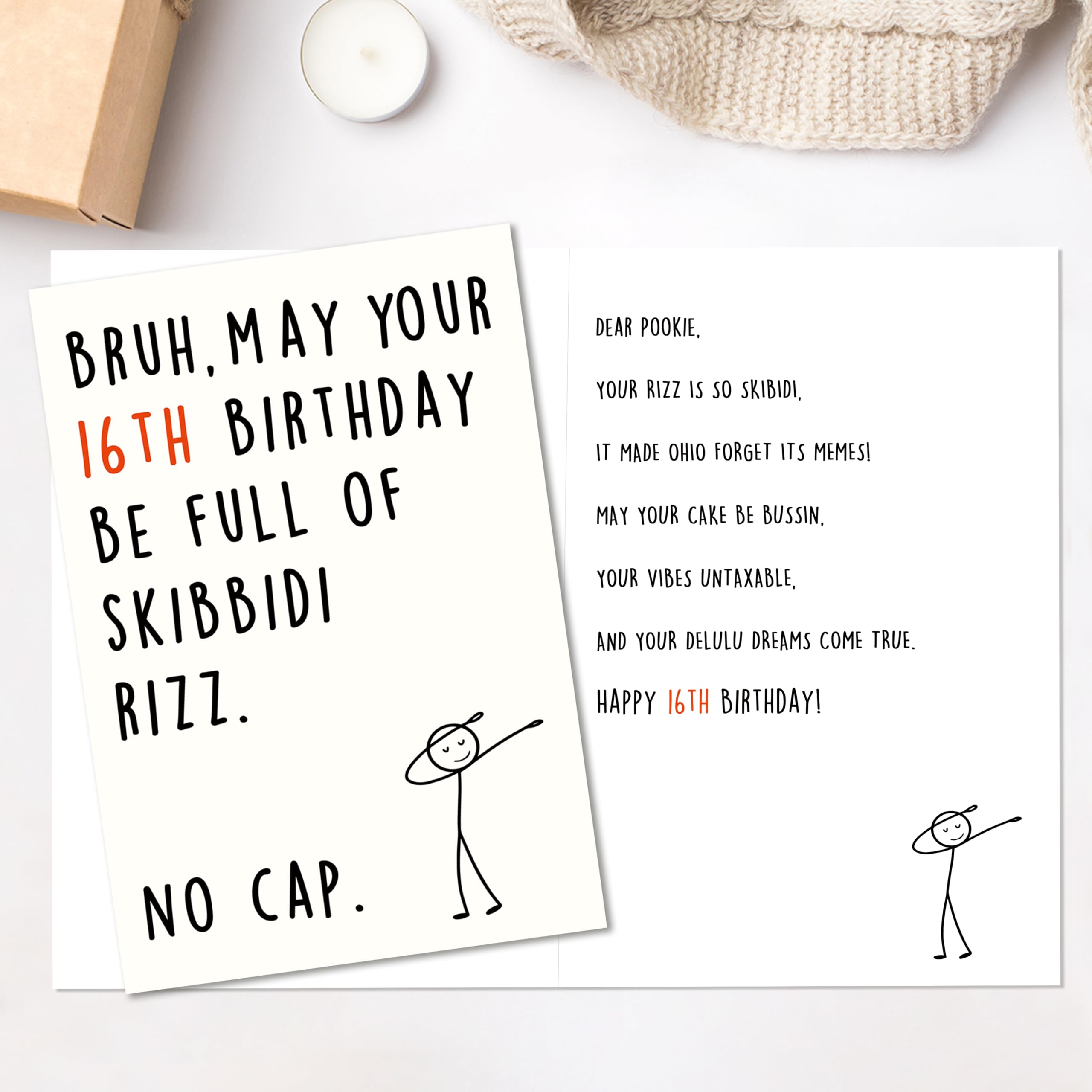 Granddaughter, 16th Birthday, - Girl In Hat With... (1264098