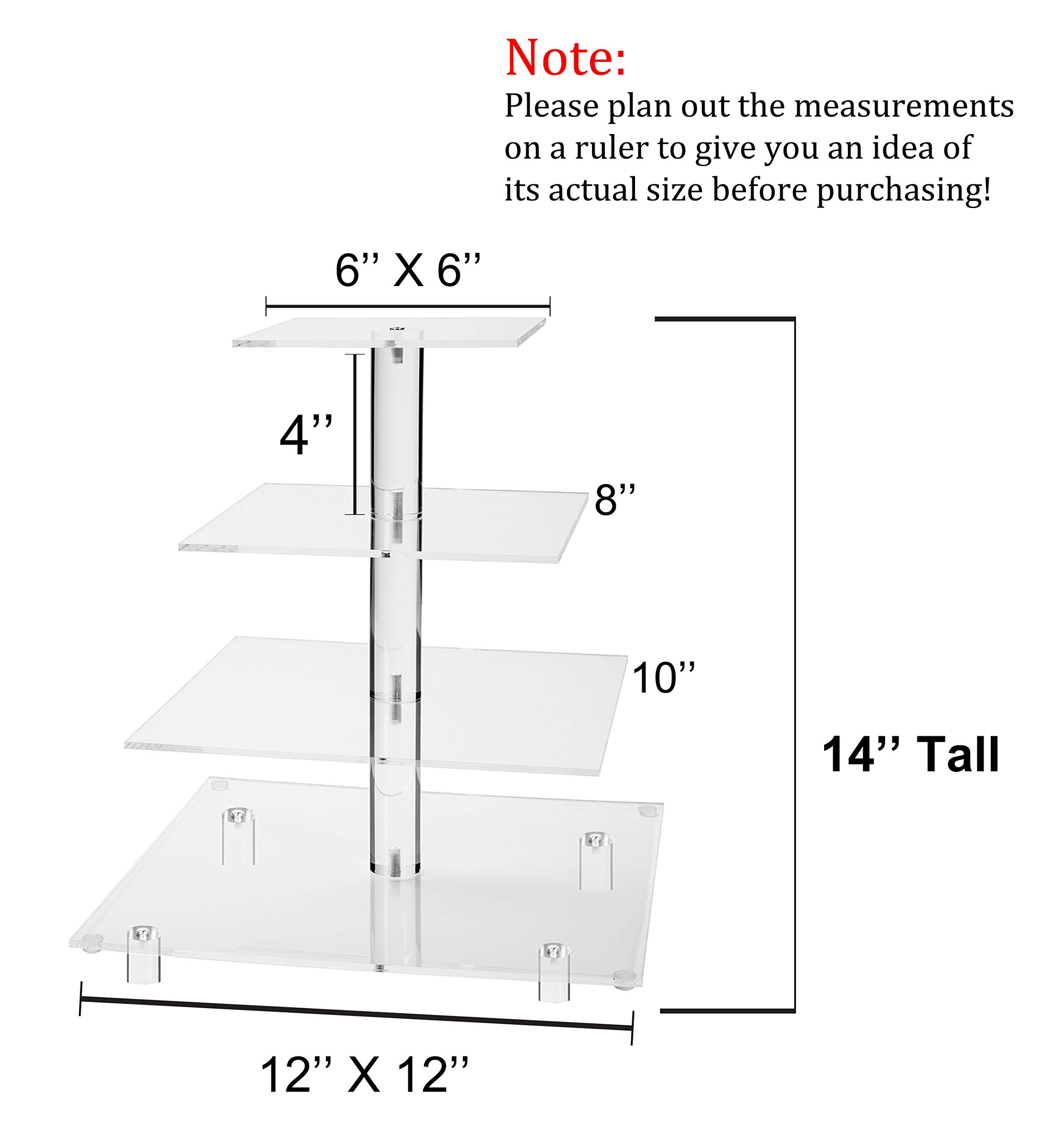 Alzata Per Cupcake 4 Ripiani In Acrilico - Per Matrimoni, Compleanni, Eventi - Foto 7