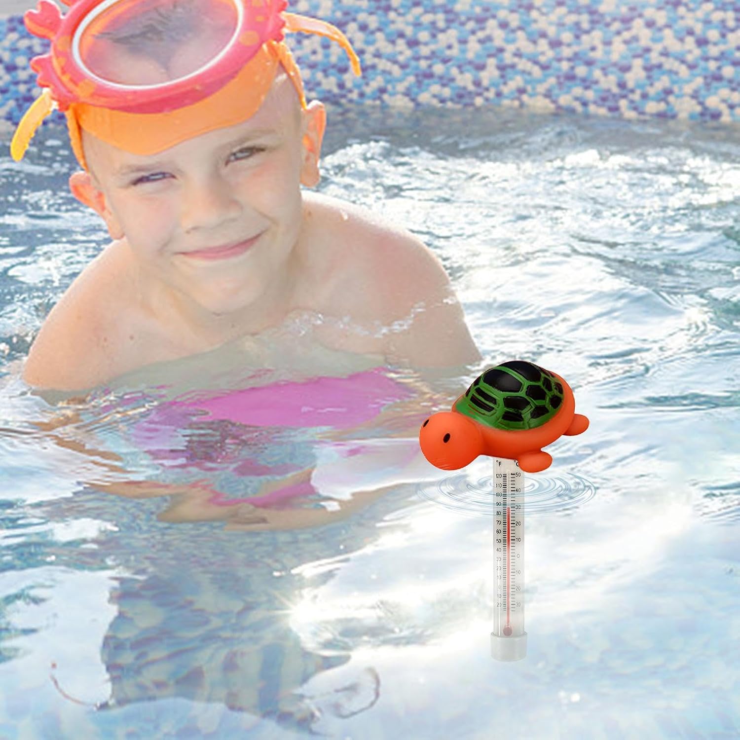 Swimming Pool Temperature Gauge | Cartoon Floating Measurement Gadget,Precision Bath Temperature Gauge,for Tub Spa Bathroom Outdoor Pond Fountain Aquarium Shower