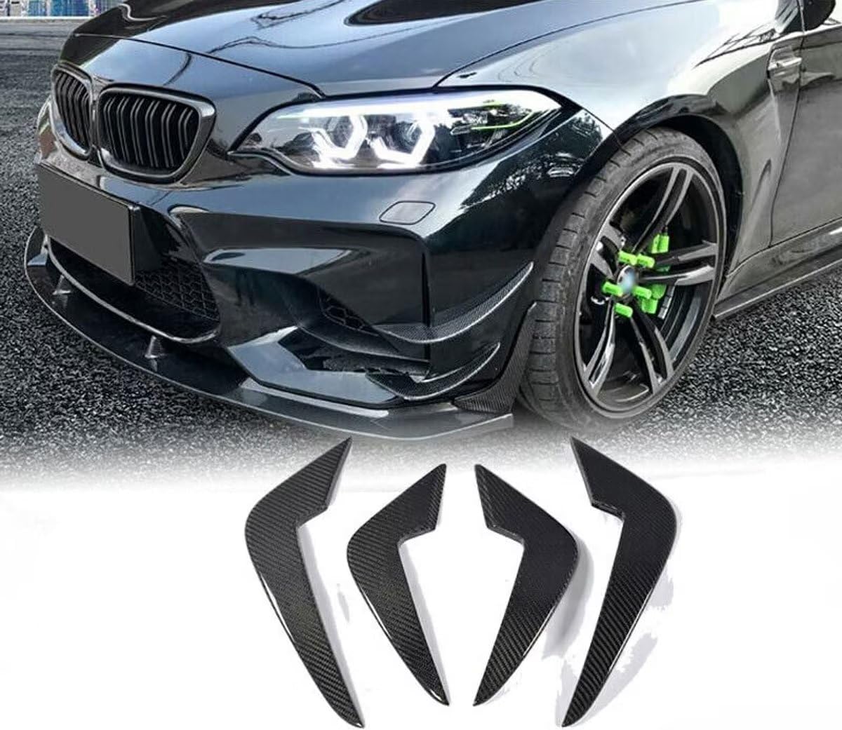 Diffuseur de lèvre pour BMW M2 F87 Coupe aileron avant sport