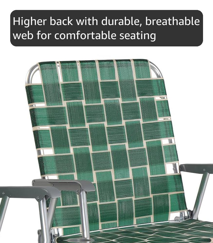 Amazon.com : VINGLI Folding Webbed Oversized Lawn Chairs with