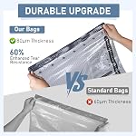 Travel Vacuum Bags with Rechargeable Pump, 20 Pack 4 Sizes Cordless Travel Vacuum Bag Set for Luggage, Thickened Compression Storage Packing Bags for Clothes, Triple-Zipper Sealer Upgrade