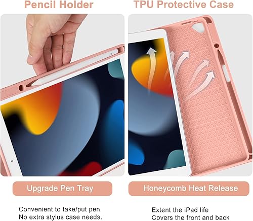 Miniatura 5 de Funda para iPad de 10 generación 2022 de 10.9 pulgadas con teclado, soporte para lápiz integrado, teclado BT desmontable, funda de teclado para iPad