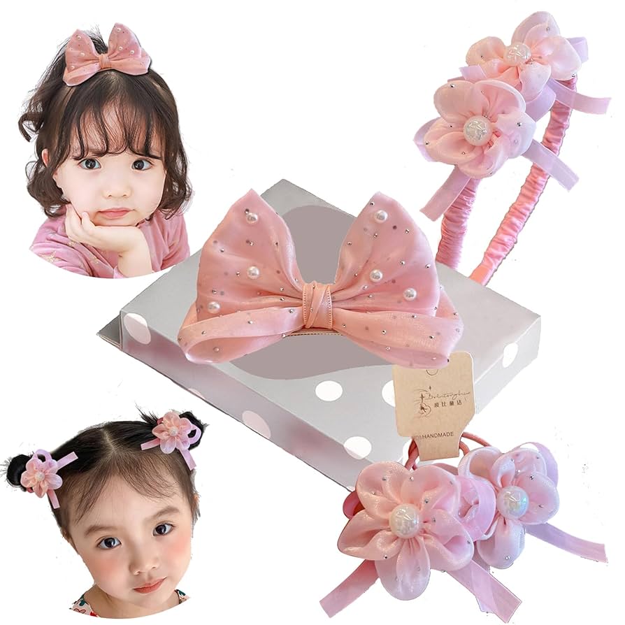 ヘアゴム ベビーヘアクリップ パールいちごツイン1〜6