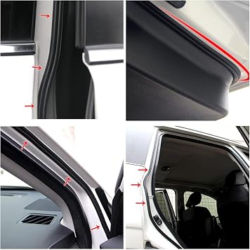 32FT/10M Universal Car Weather Stripping, Self Adhesive Automotive Door Rubber Weather Draft Seal Strip for Car Window Door Engine Cover Noise Insulation