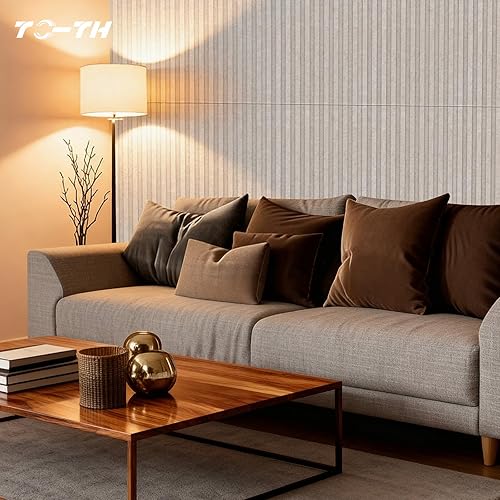 Miniatura 6 de Paneles acústicos grandes de dos capas, paquete de 4 paneles acústicos de 47.2 x 23.6 x 0.72 pulgadas, paneles acústicos de alta densidad, paneles