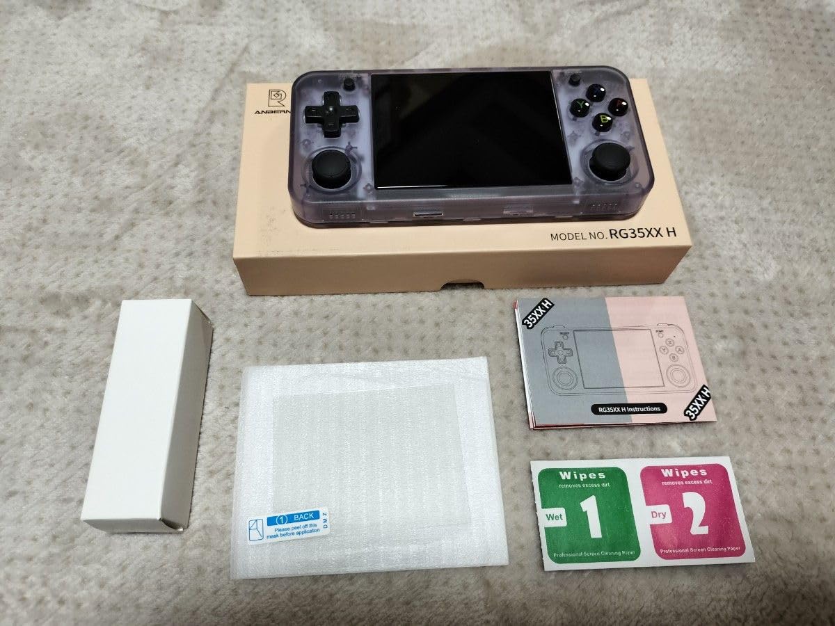 Amazon | ANBERNIC RG35XX H 64GB クリアパープル | ノーブランド品 
