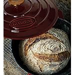 La Cuisine Enameled Cast Iron Dutch Oven Casserole Dish Pot with Lid, 5 QT 10.3“ /26cm Dia. Internal Matte Black Enamel Coating Gold-Plated SS Lid Handle Oven Safe up to 500° F, Cranberry - Image 4