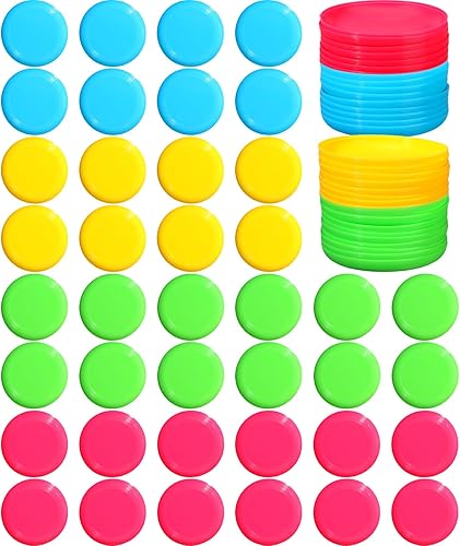 Hiboom Discos voladores para niños de 3.4 pulgadas, mini discos voladores clásicos a granel, juguete suave para mascotas al aire libre, perros,