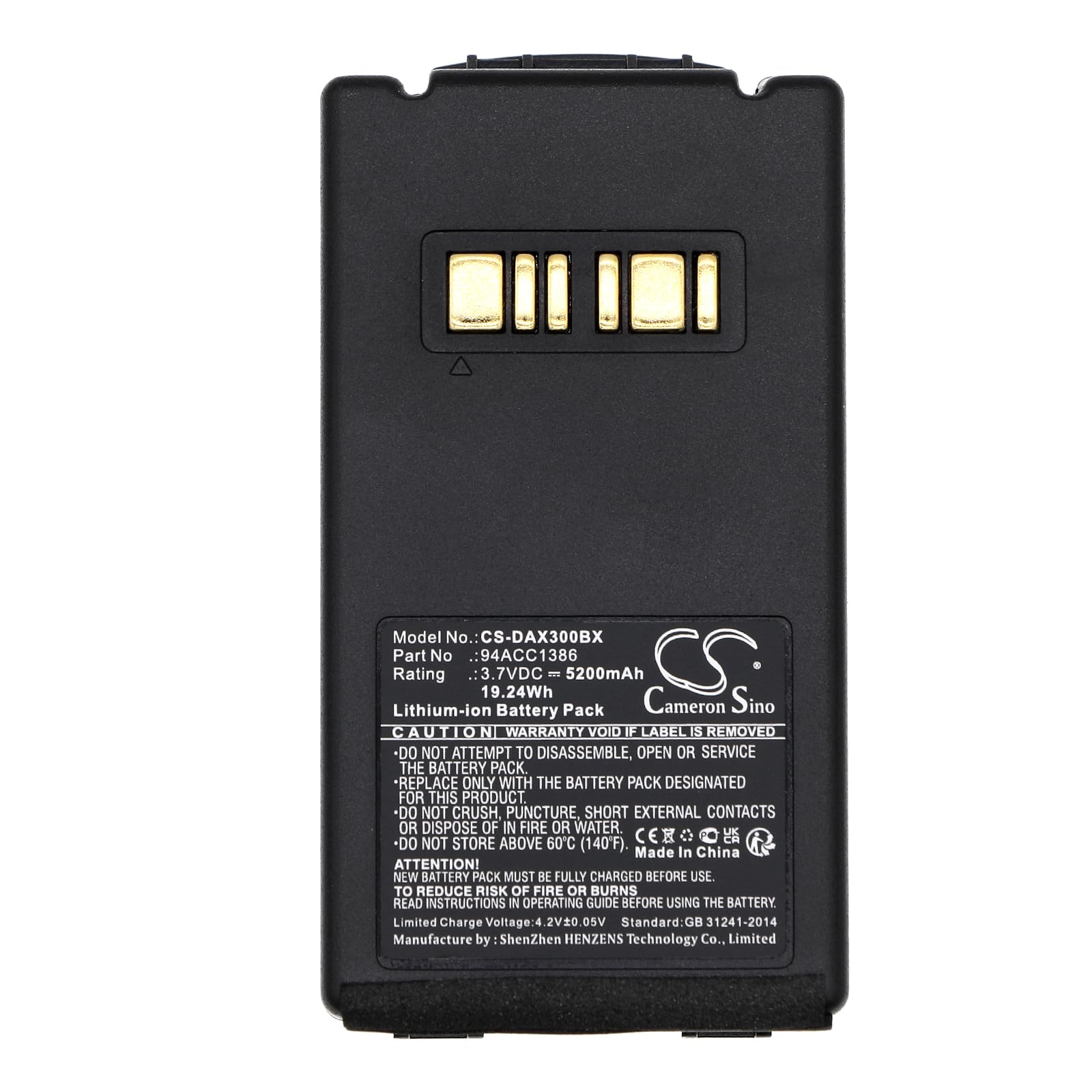 TECHTEK Batteria 5200mAh compatibile con [Datalogic] Falcon X3, Falcon X3 Plus, X3+, X4 sostituisce 4ACC0046, 94ACC1386, BT-0016, BT-26 FBA