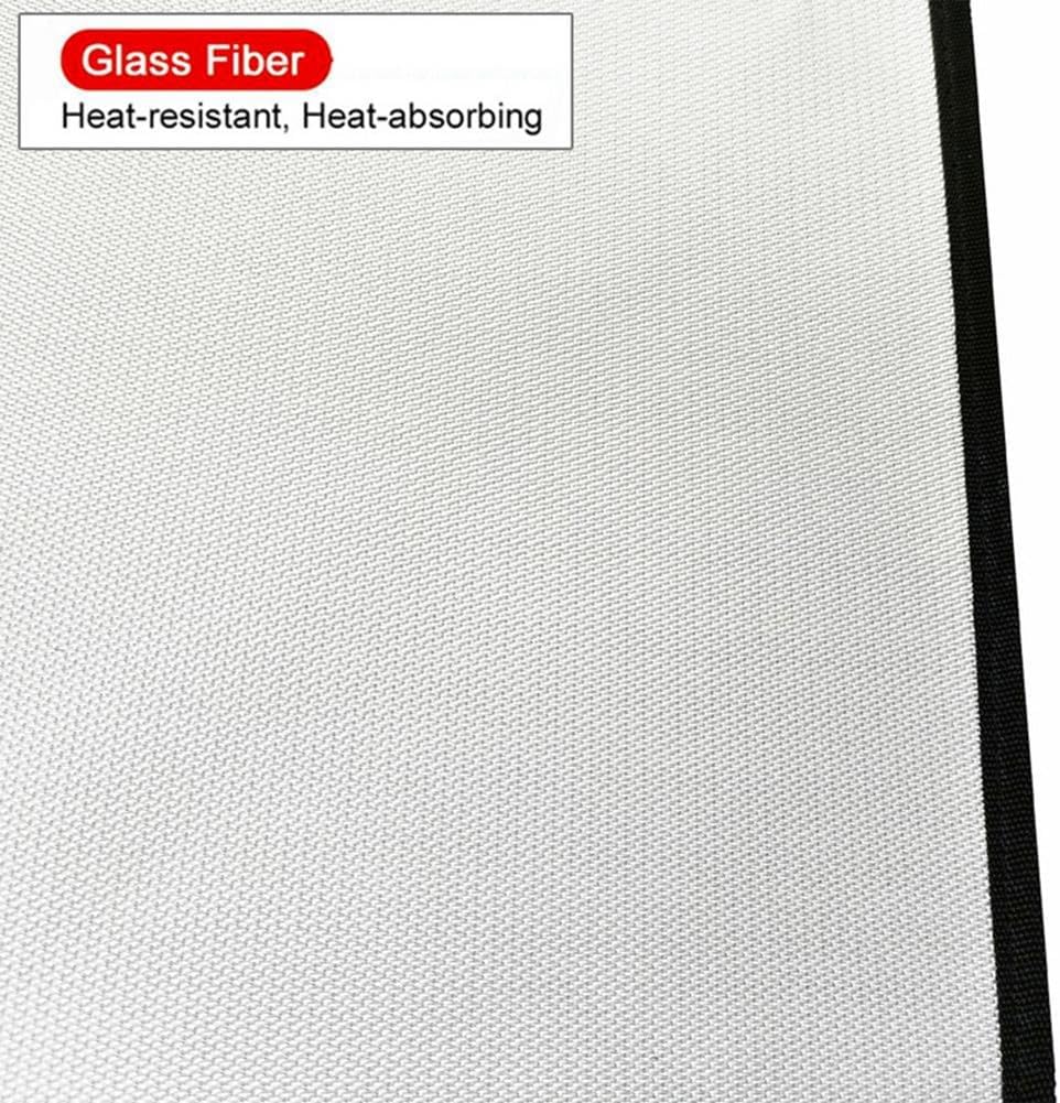 Fire Grill Mat BBQ Grill Mat Folding Oil-Proof Grill Floor Pads Fireproof Floor Mat Fire Pit Mat for Deck B