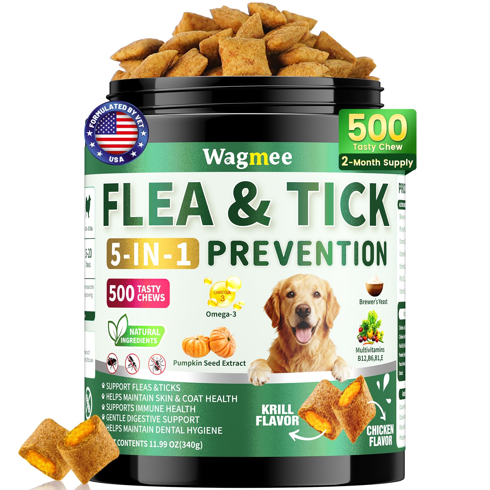 Wagmee Flea and Tick Prevention - flea and tick control | Mubboo
