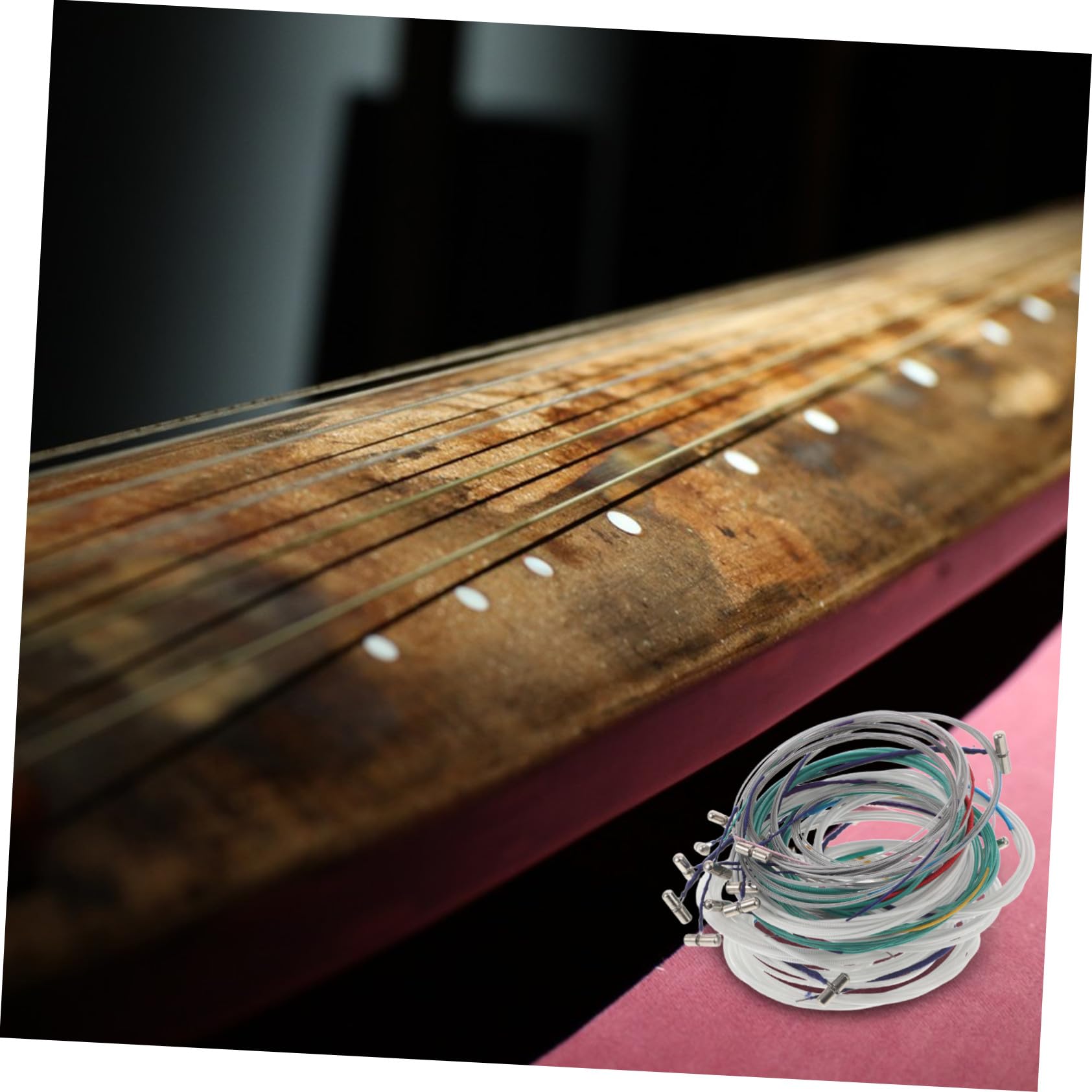 21 Stück Guzheng Saiten aus Metall, Ersatz für Zither, Präzise Stimmung