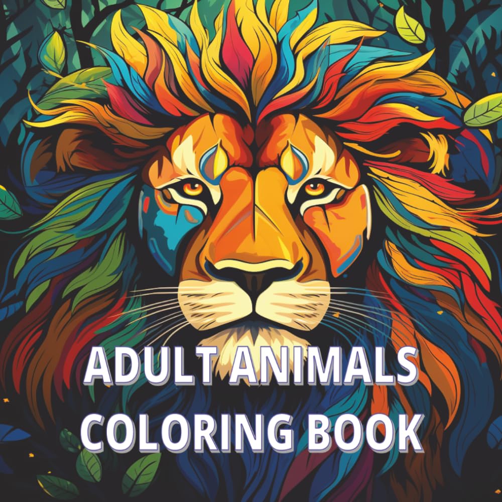 ADULT ANIMALS COLORING BOOK