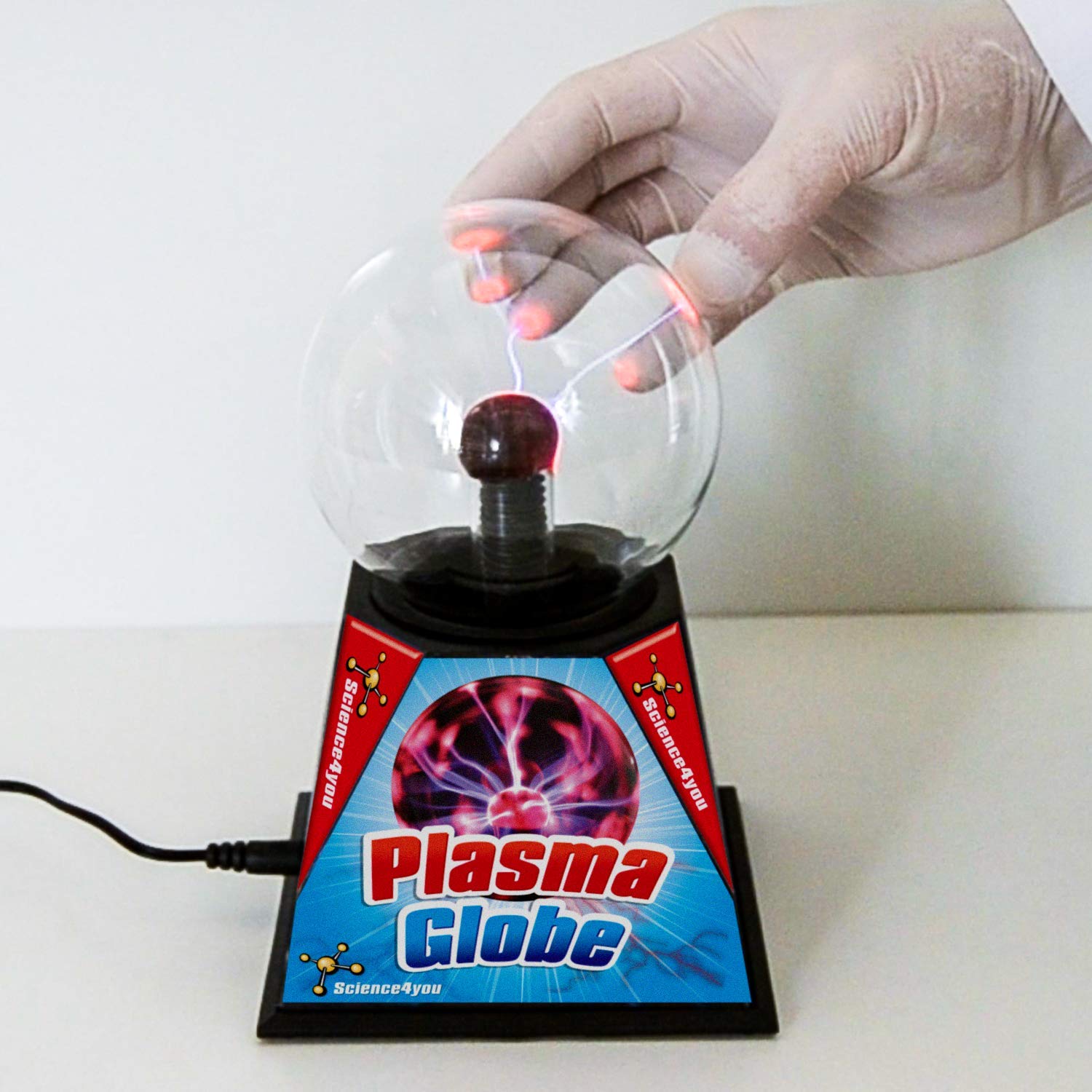 Science4you Sfera al Plasma per Bambini 8+ Anni - Palla Elettrostatica Con Attivazione Tocco e Vocale, Lampada Decorativa - Giocattoli Scientifici