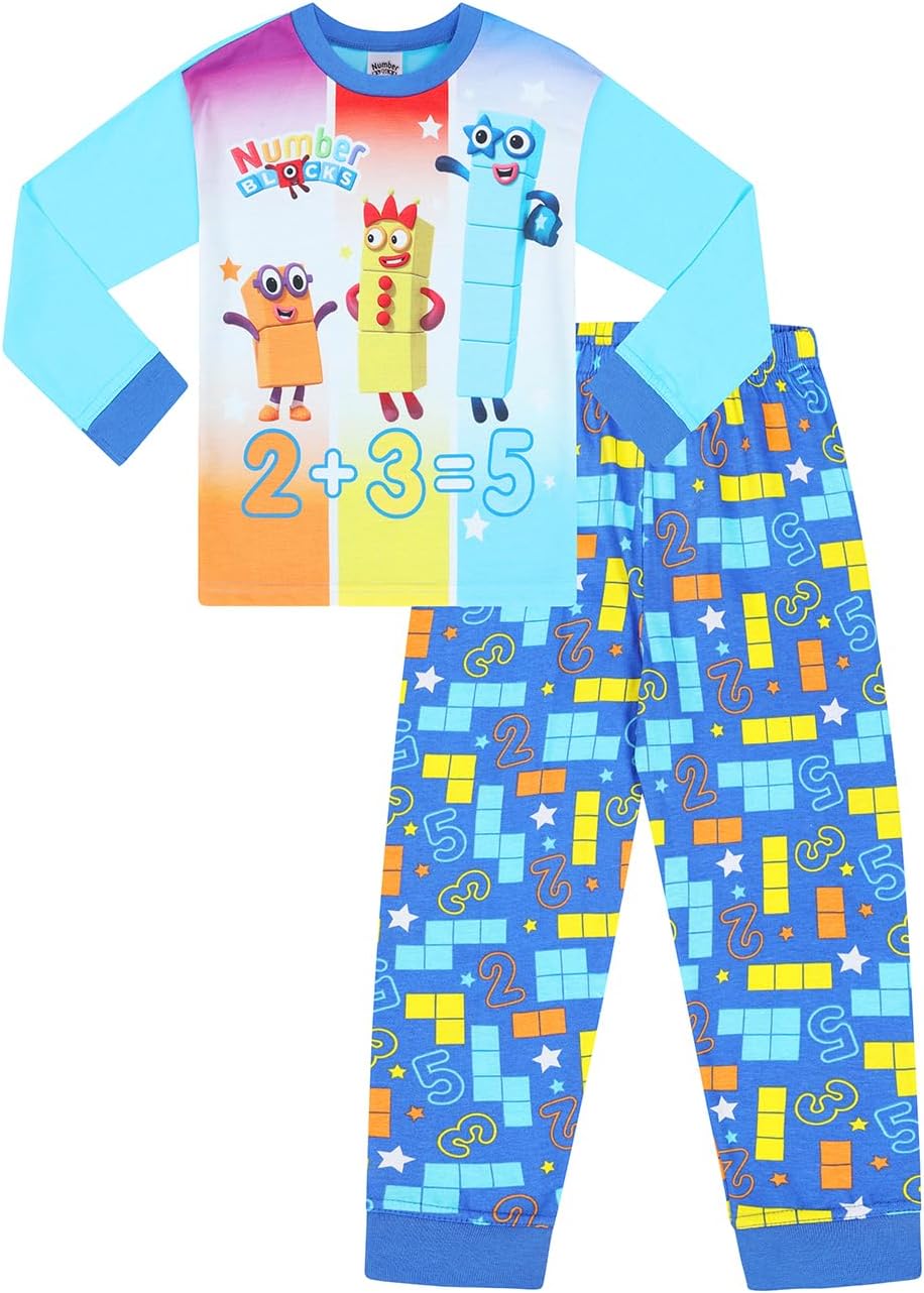 Numberblocks Boys Long Cotton Pyjama Set