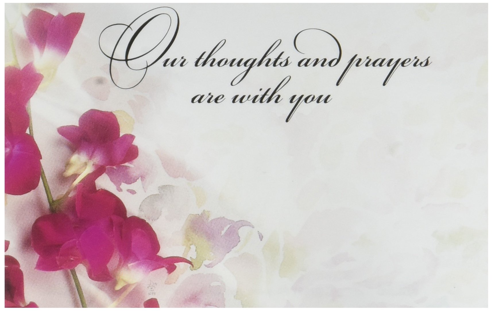 Artist Unknown Thoughts and Prayers Sympathy Enclosure Cards 50 Pack- Gift Supplies