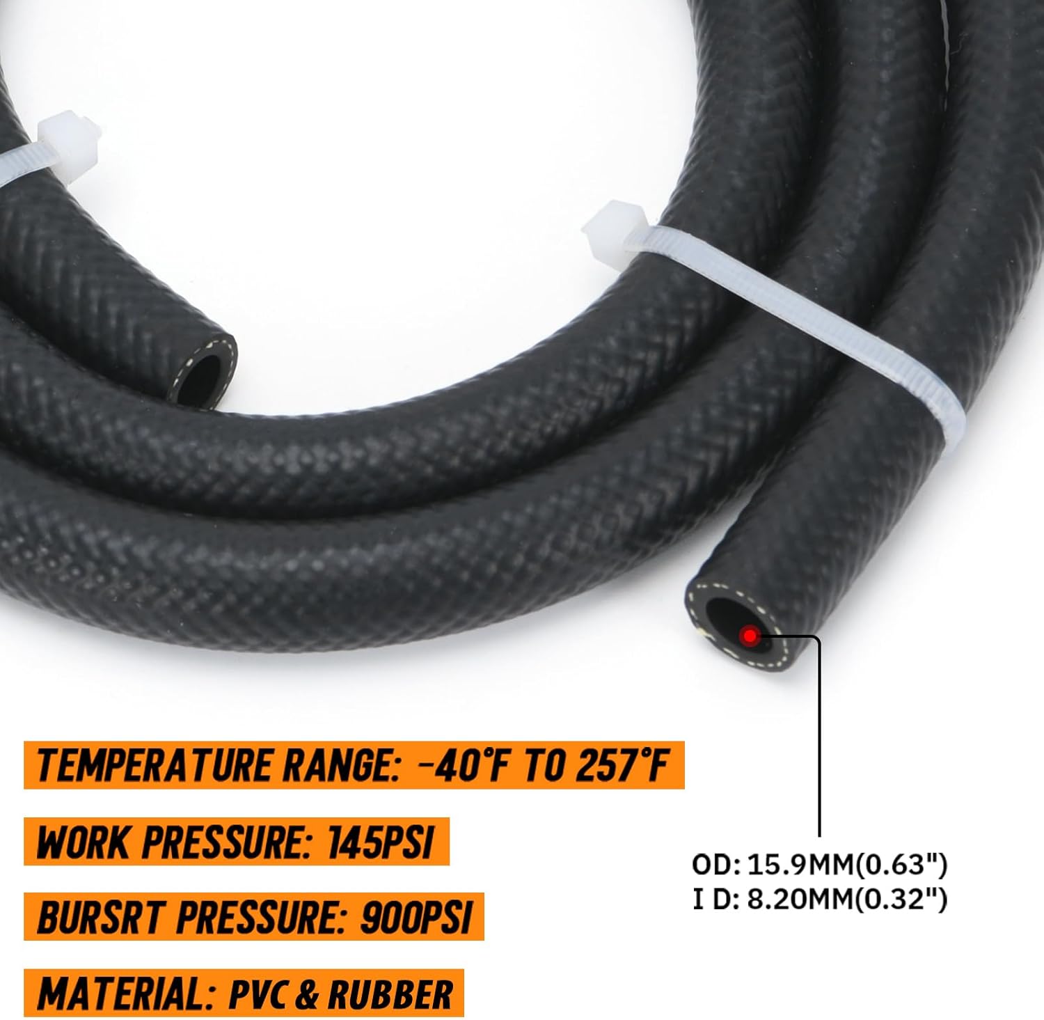 Universal 5/16" Transmission Oil Cooler Kit Aluminium alloy 10 Pass Tube & Fin Black