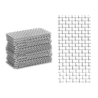 Weep Hole Covers for Brick Walls, Stainless Steel Brick Hole Filler 2.75" Weep Hole Covers Can Be Cut or Stacked to Fit Different Sizes Brick Weep Hole - 50 PCS