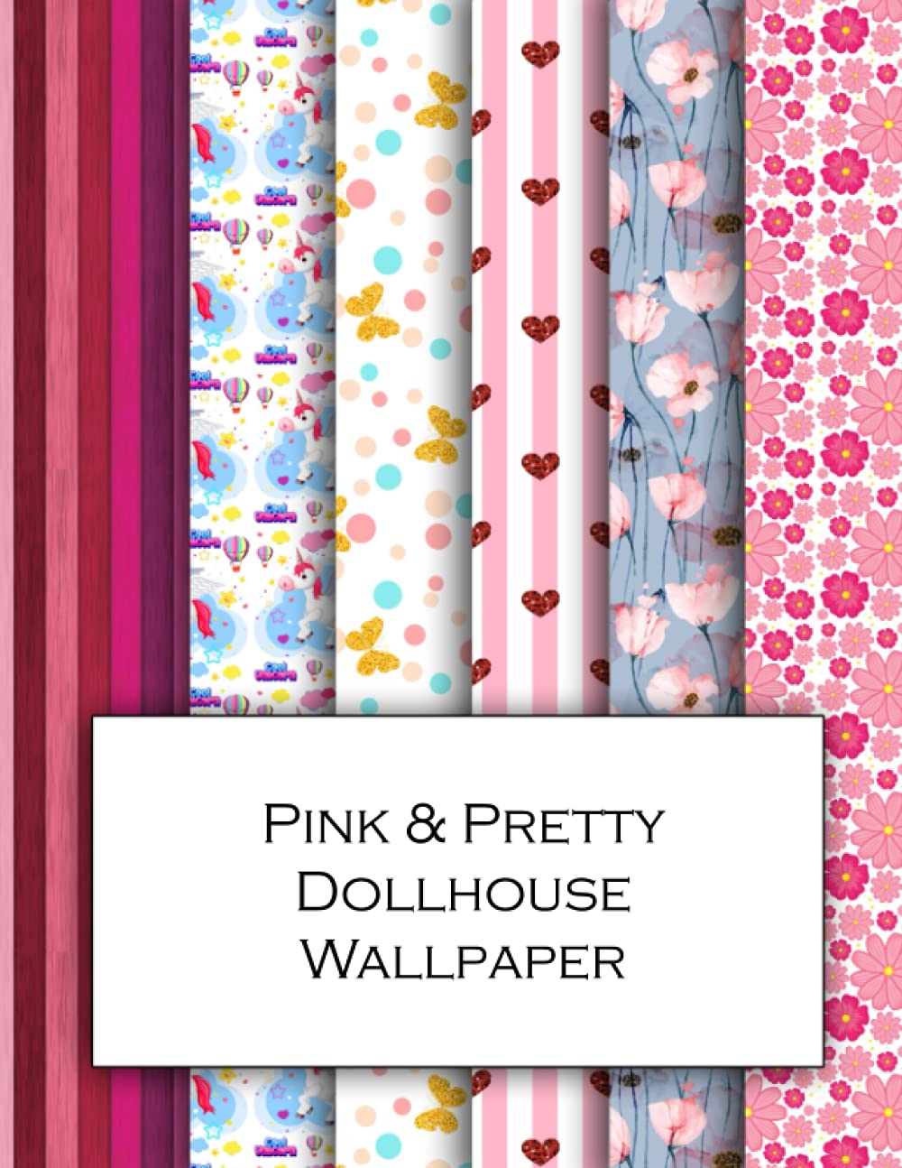 Pretty And Pink Dollhouse Wallpaper: Lovely wallpaper for decorating doll's houses and model buildings. Beautiful sets of papers for your model making.