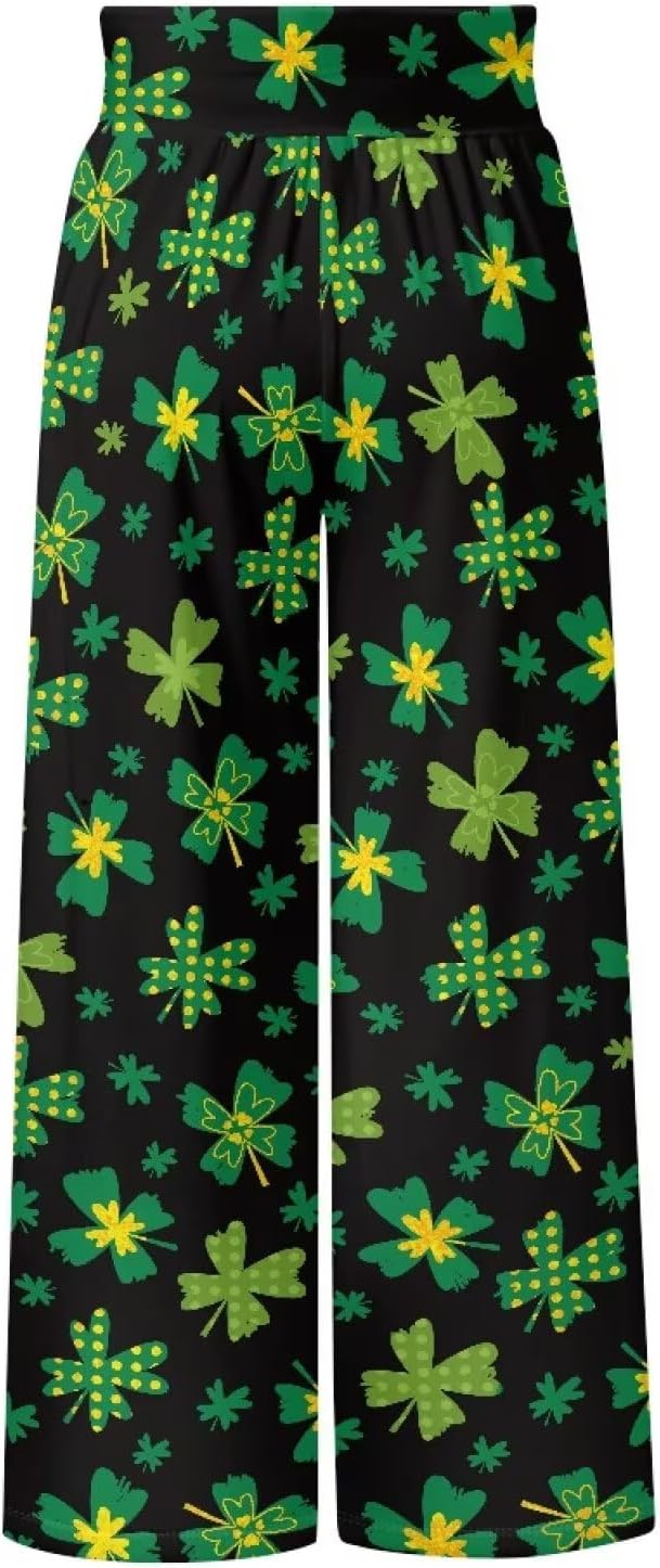 Biyejit Womens Wide Leg Yoga Pants Casual Work Dress Pants Lounge Sweatpants High Waist Comfy Loose Trousers with Pockets - Image 3