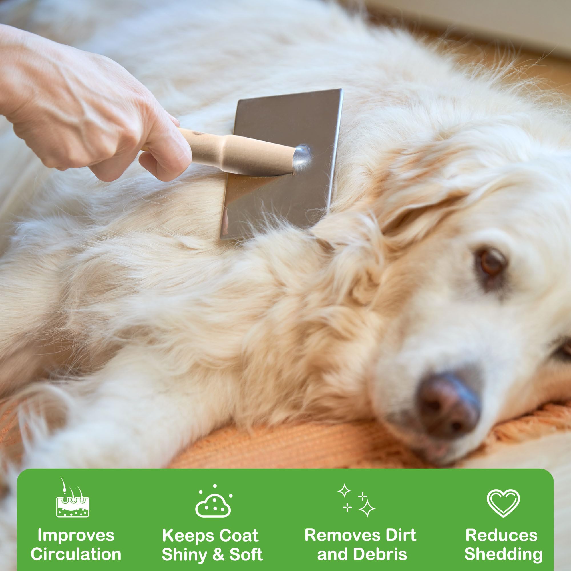 sourcingmap 1Pc Dog Grooming Brush Dog Hair Brush - Image 3