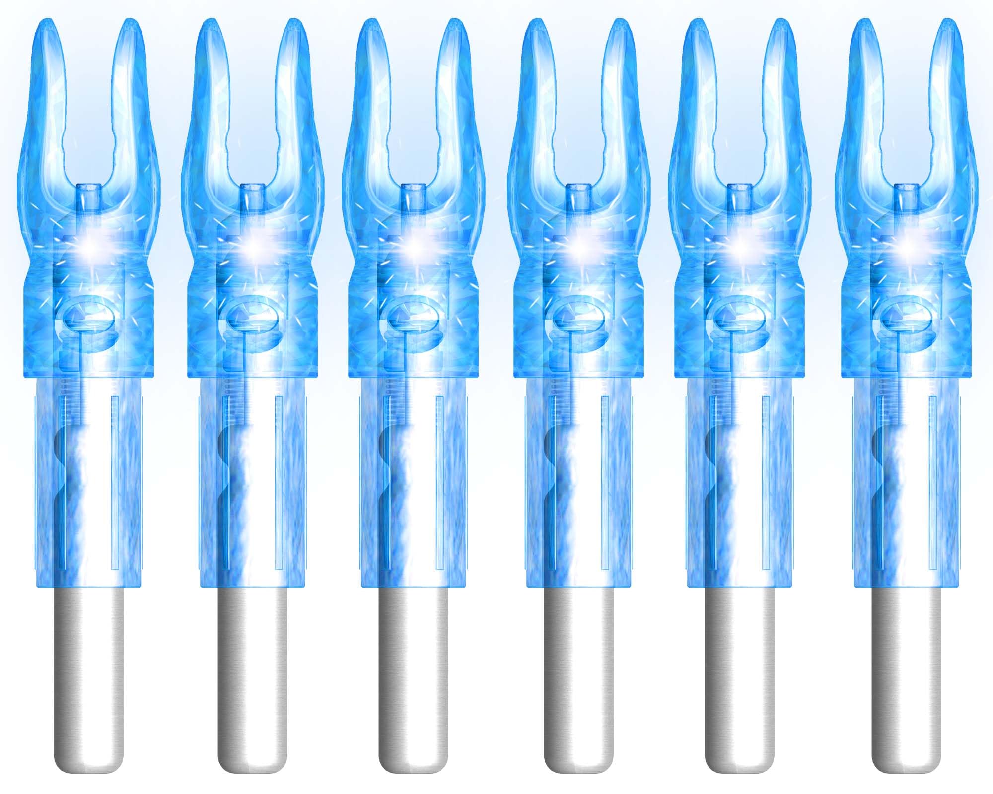 6PCS G X H S GT Led Lighted Nocks for Arrows with .165 .204 .233 .244 .246 Inside Diameter,Screwdriver Included