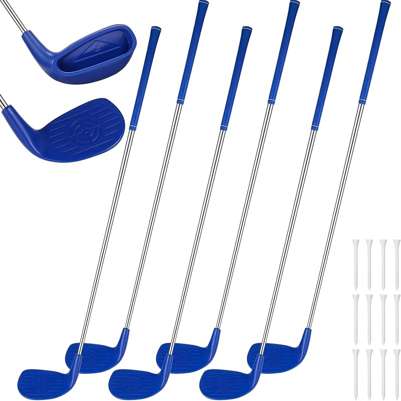 Realspring 8 Pack 36" Backyard Golf Club Set with Oversize Heads Right Hand Golf Club for Home Backyard Bucket Game Chipping Clubs Outdoor Indoor Training Practice Gift
