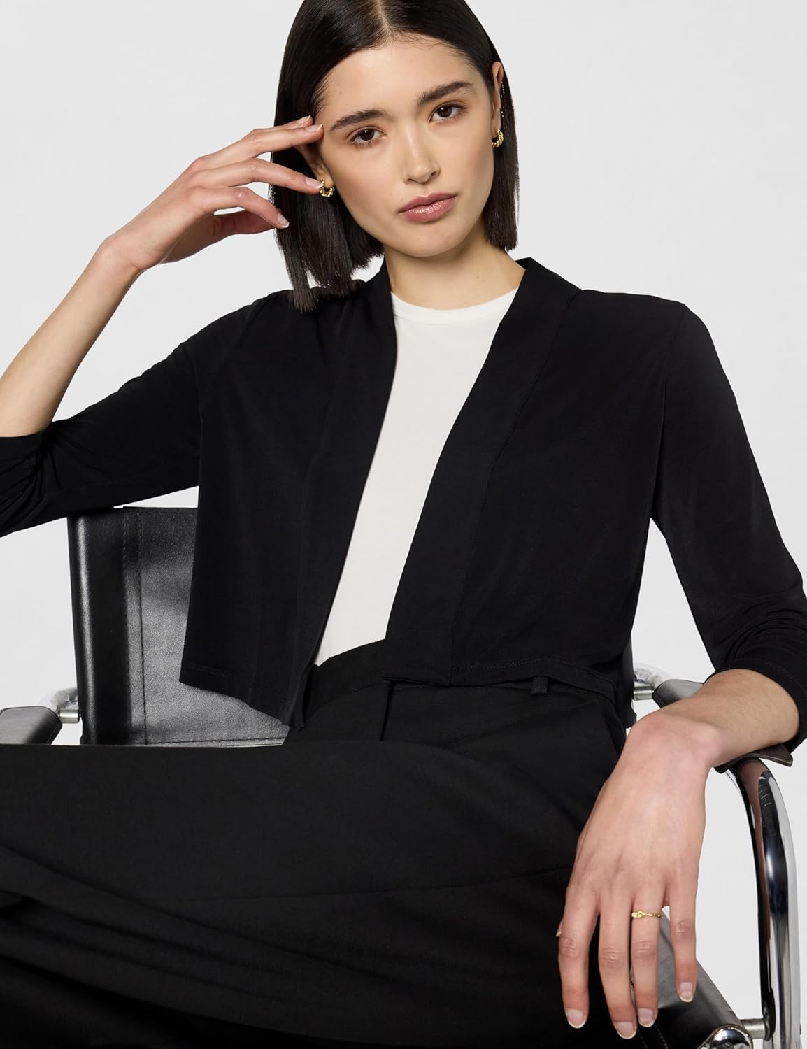 Calvin Klein Womens Long Sleeve Cardigan Shrug - Image 2