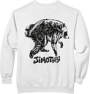 Jimothy Viral Raccoon Meme Seattle Funny Trash Panda On Back Comfort Colors Adult Sweatshirt