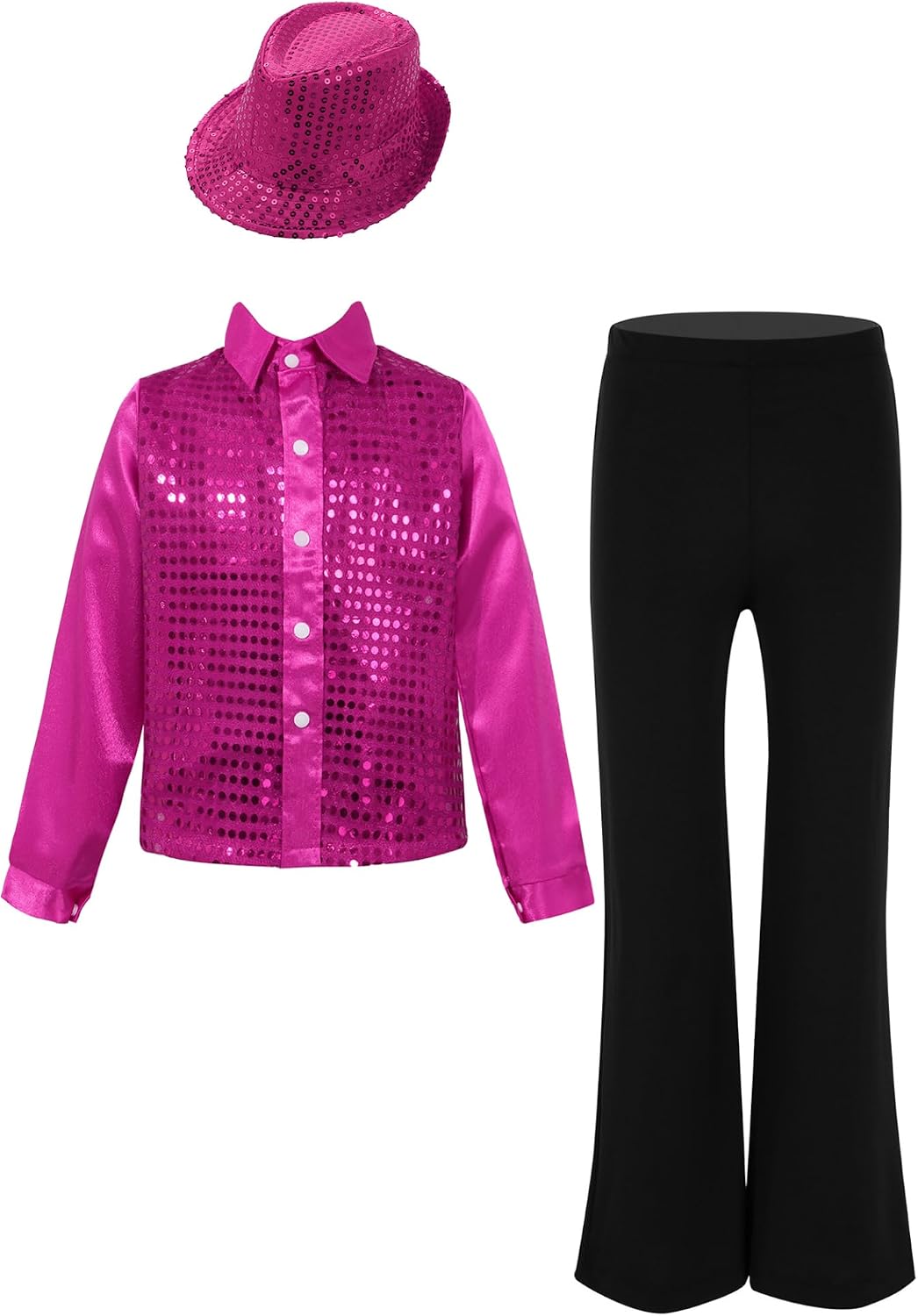Jugaoge Boys Retro 80s 90s Disco Outfit Street Dance Sets