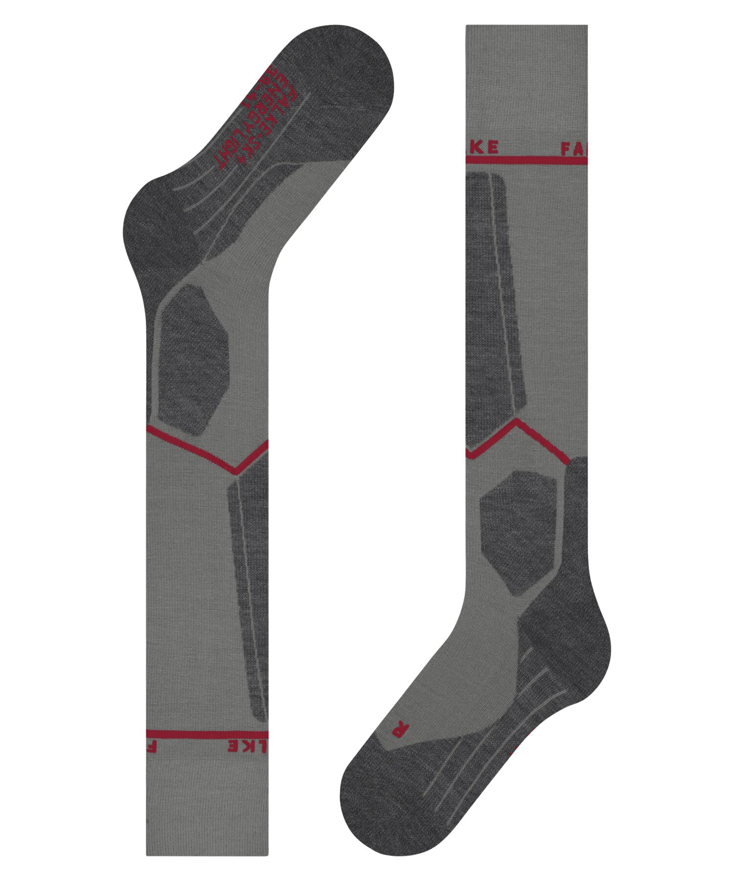 FALKE homme SK4 Energizing Light chaussettes de compression ski rembourrage léger avec compression respirantes séchage rapide régulation climatique anti-odeur laine fil fonctionnel 1 paire | pour une meilleure circulation et un ajustement optimisé