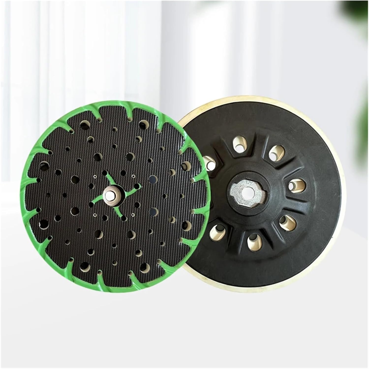ZVHZQEMMT 6 Inch 150mm 17 Holes Grinding Disc for ETS 150/3 EQ 150/5 EQ Soft/Hard Sanding Pad Polishing Disc Lucky(Soft Sanding Pad)