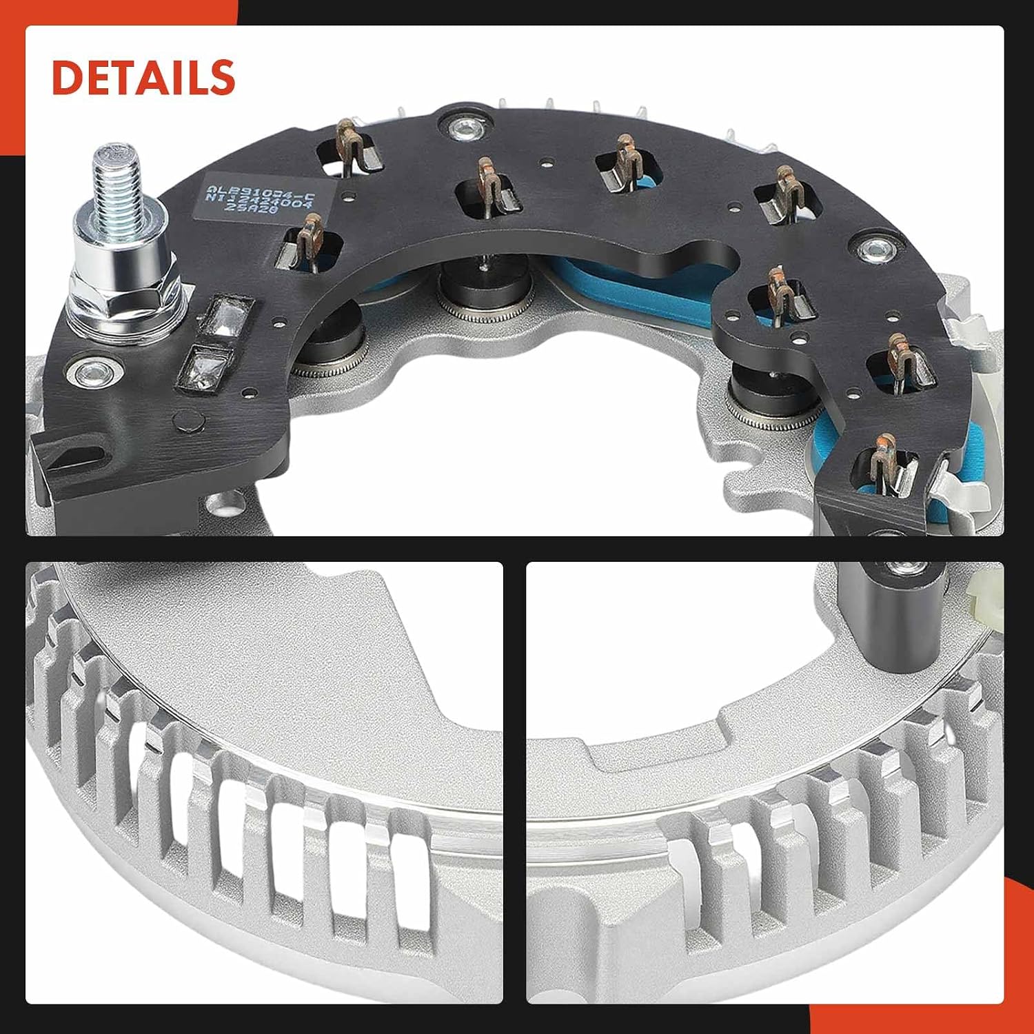 A-Premium Alternator Rectifier Compatible with Ford F-150 F-250 F-350, F-250 F-350 F-450 F-550 Super Duty, Explorer, E-350 Econoline Club Wagon, E-350 E-450 Super Duty