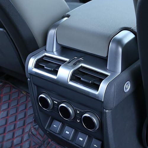 Miniatura 4 de CHEYA Cubierta de marco de ventilación de aire acondicionado para interior de automóvil ABS para Land Rover Defender 90 110 130 2020-2021 Accesorios