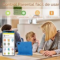 Vista 5 de Tablet Android 15 actualizada 2026, tableta para niños de 10 pulgadas, CPU Octa-Core, 10 GB+64 GB+1 TB Expandir tabletas para niños con espacio
