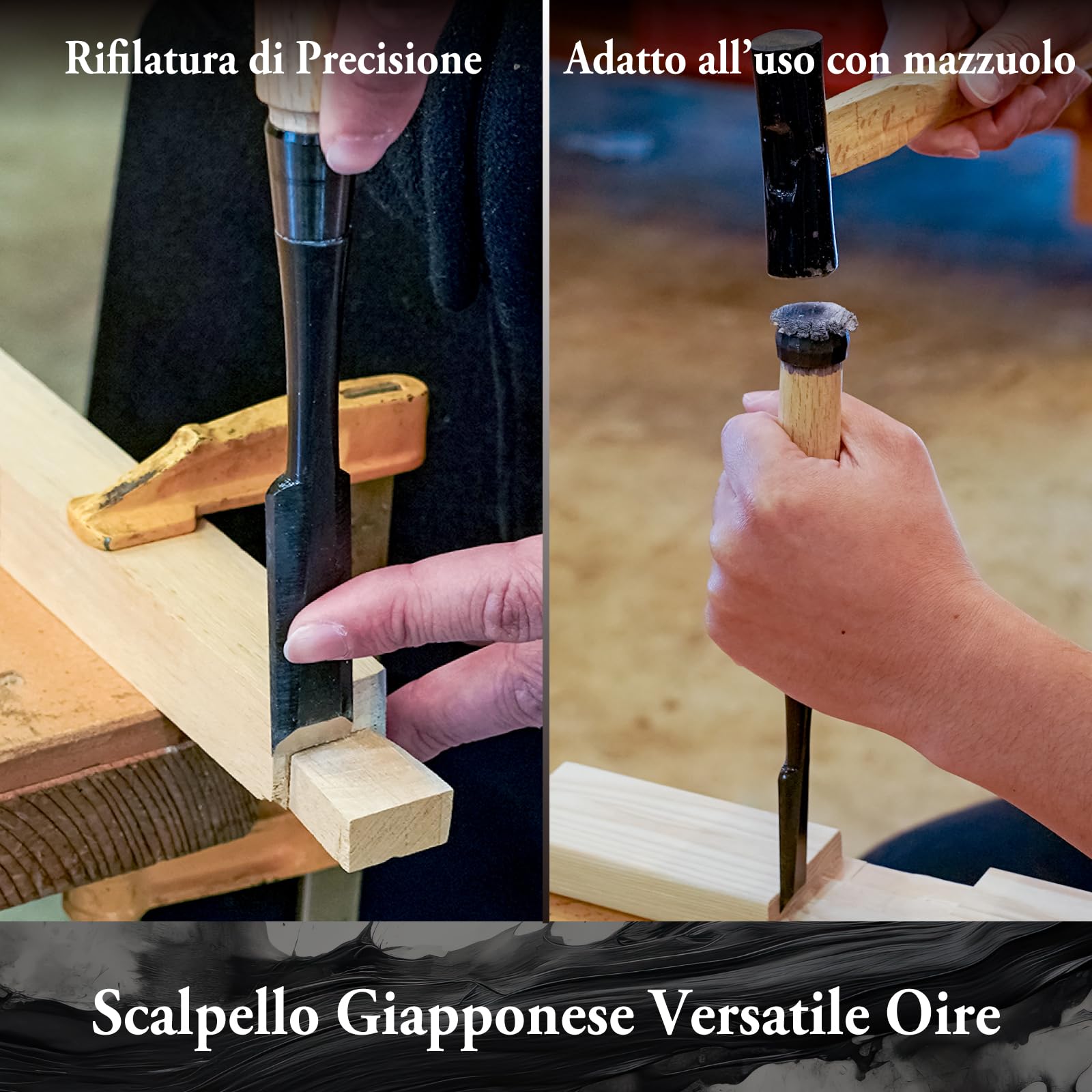 SUIZAN Scalpello da Legno Giapponese 18 mm – Oire Nomi Professionale
