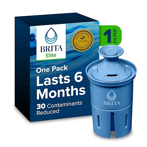 Brita Elite Water Filter Replacement for Pitchers and Dispensers, BPA-Free,