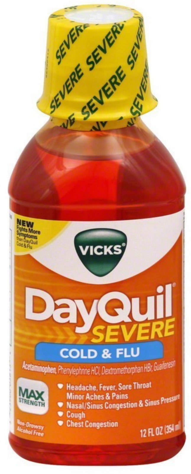 Dayquil Severe Cold & Flu Relief Liquid, 12 oz (Pack of 2)