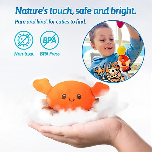 Miniatura 3 de OUOZZZ Regalos para bebés de más de 6 meses de edad, juguete de pesca de peluche, caja de aparejos de pescado suave, regalos de animales de peluche