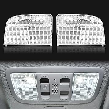 1Pair الداخلية قراءة ضوء عدسة غطاء سقف السيارة خريطة ضوء قبة ضوء غطاء 34401-SDA-A21 34402-SDA-A21 متوافق مع هوندا أكورد الهجين العنصر المدني أوديسي الطيار Ridgeline مع فتحة سقف فقط