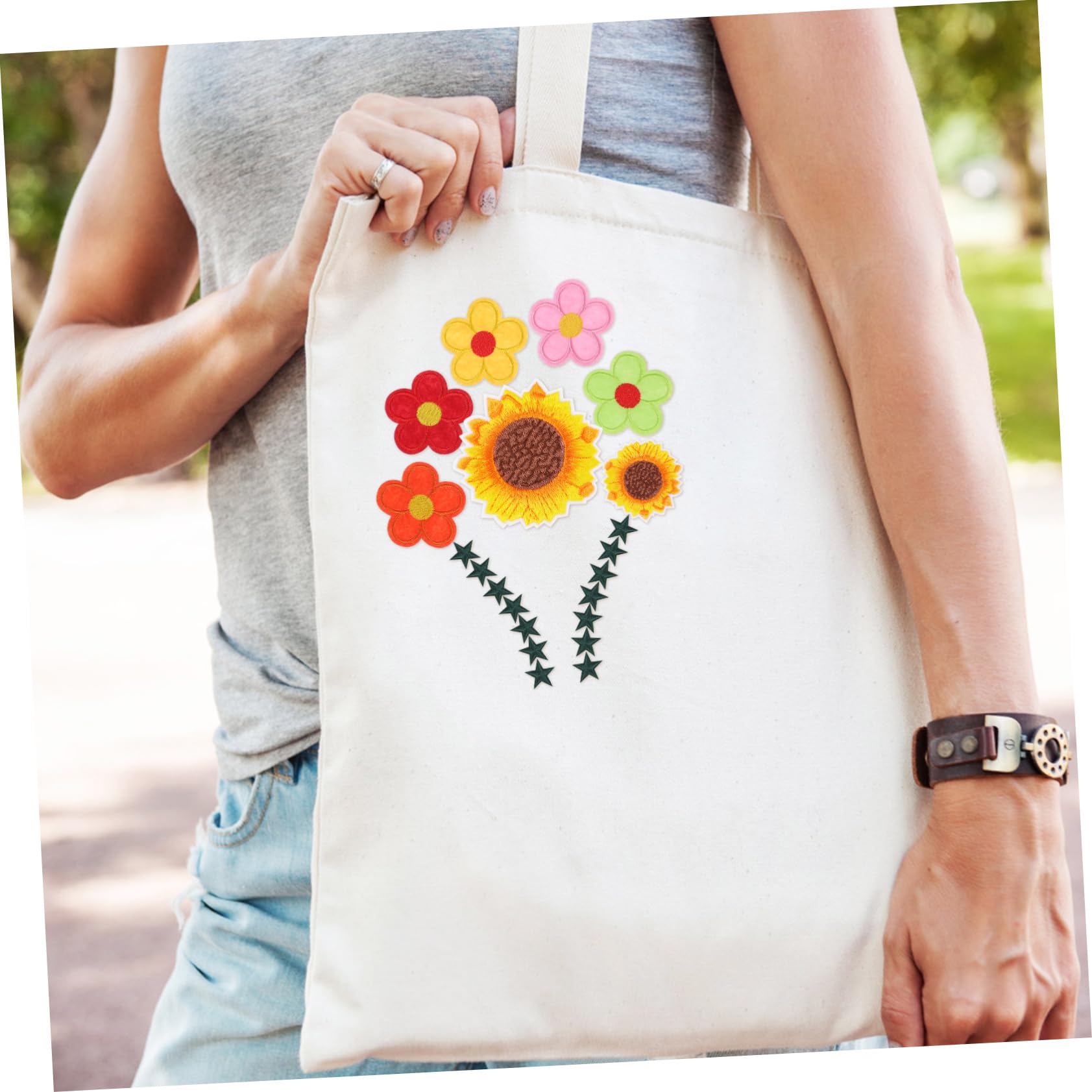 Operitacx 284stücke Teiliges Bunter Blumen-patches Zum Aufbügeln Einzigartige Applikationen Für Kleidung Hüte Taschen Und Mehr Haltbare Gestickte Designs Für Kreative -reparaturen
