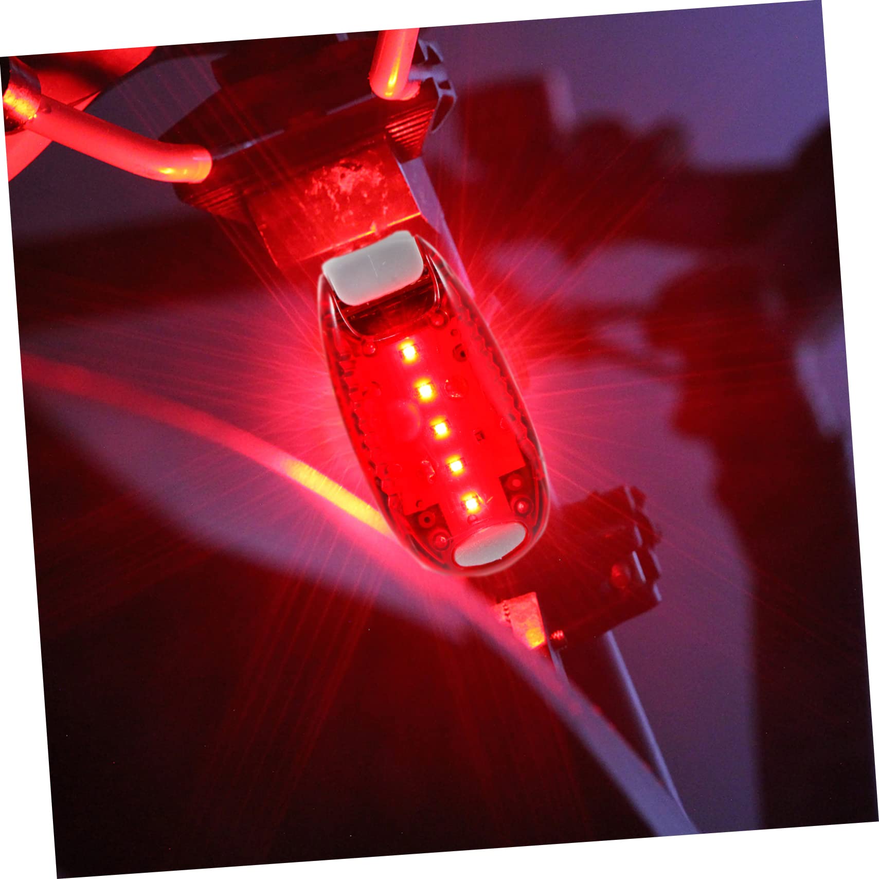 BRIGHTFUFU Clip Type Running Light Led Night Running Lamp for Outdoor 2pcs Safety Lamps for Cycling