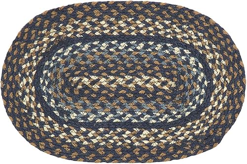 Miniatura 7 de Colección Denim Premium Trenzado  Estilo primitivo, rústico, campestre, rústico  Yutealgodón  30 días sin riesgo  Alfombra de acentotapete para