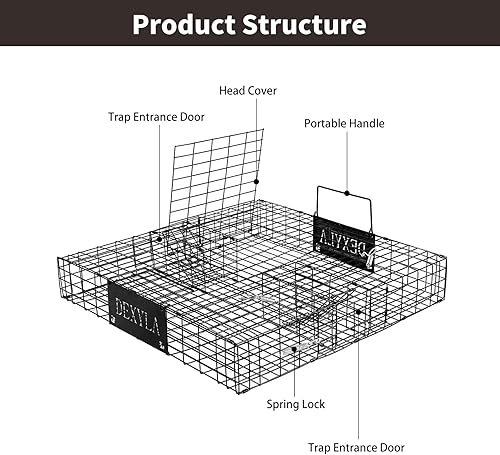 Miniatura 4 de Trampa de ardillas, captura y liberación humanitaria, puede atrapar varias ardillas o ardillas a la vez