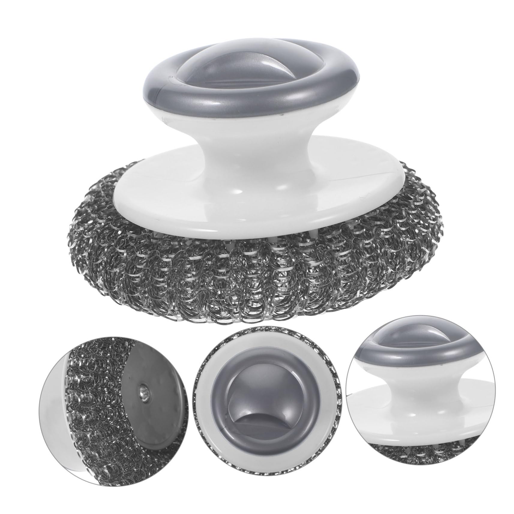 Healeved 10piezas Cepillo De Cocina De Inoxidable Mango Fregador Multiusos para Platos y Superficies Diseño Ergonómico y Antideslizante Resistente y Duradero para Limpieza Efectiva