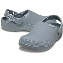 Crocs Unisex-Adult Classic Crafted Canvas & Suede Clogs, Concrete, 8 Women/6 Men gallery image