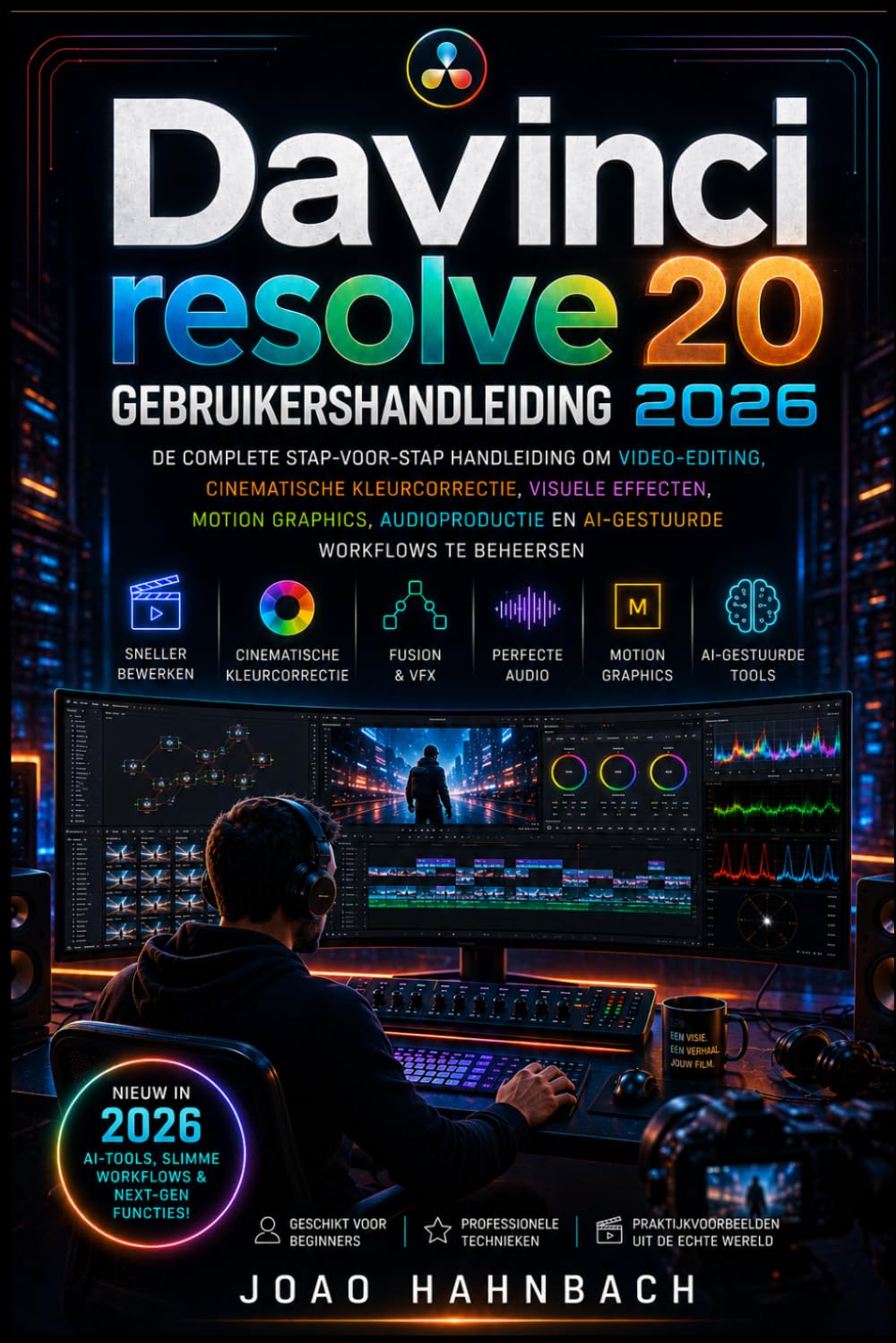 Davinci resolve 20 Gebruikershandleiding 2026: Leer professionele videobewerking, kleurcorrectie, visuele effecten en audiomixing met de nieuwste ... stap voor beginners en ervaren gebruikers.